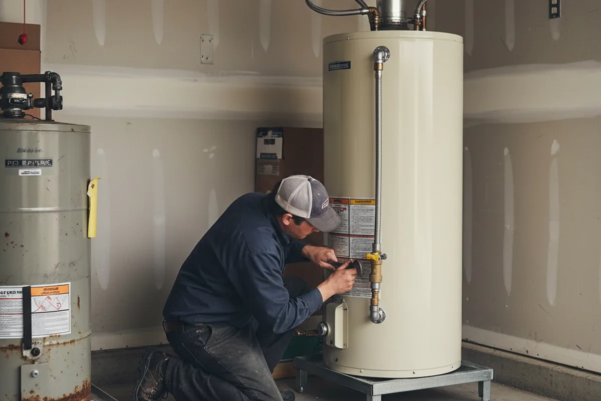 Water heater and shutoff valve replacement in Balm